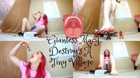 Giantess Macy Destroys A Tiny Village - WMV
