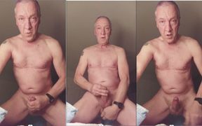 Grandpa Daddy Jerking Session From Webcam to Bedroom