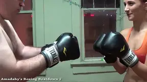 Boxing Beatdown Tease with Fiery Fighter Amadahy