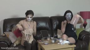 Painting cat girls