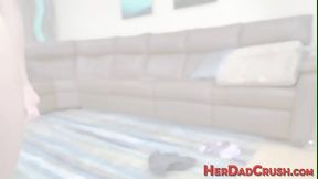 Black teen gets cumshot from stepdad