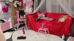 Sissy Dee Playing with All Her Toys