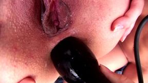 blonde and brunette lesbians eat each other out