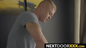 NextDoorXXX.com - Jock's new friend gets a raw fucking after massage