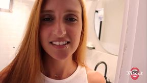 Minha esposa saiu e eu coloquei a melhor amiga dela, uma ruiva peituda para mamar at&eacute_ leitar na boca da vadia, ser&aacute_ que ela vai contar?