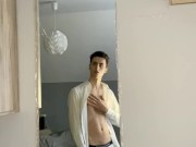 Sexy teenager masturbates in a suit |ONLYFANS
