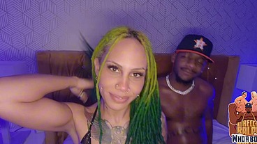 Sexy Ebony Slut WetKittyCity Takes BBC Pounding & Facial