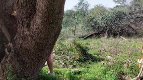 Mature Woman Is Wandering Around Naked in the Woods, Looking for a Lover!