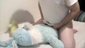 Plush Bunny Humping and Wetting