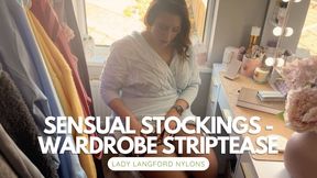 Sensual Wardrobe Striptease - Stockings & Curves!