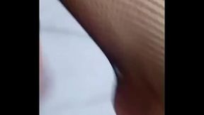 Big-ass milf masturbates with her boyfriend′s toothbrush