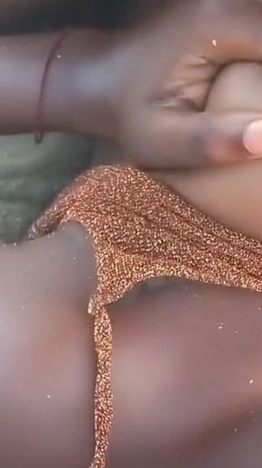 Ebony Giving Blowjob in Public