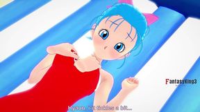 first bulma on the beach - dragon ball