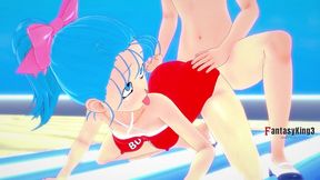 first bulma on the beach - dragon ball
