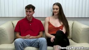 Therapist Mckenzie Lee helps teen girl Olivia Madison fix her relationship with her stepbrother