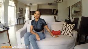 Ebony babe with big ass gets drilled in fake audition