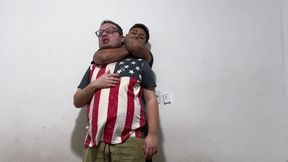 DANIEL HARD CHOKE AND MUSCLES SHOW