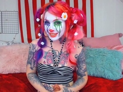 Slutty_Spice – Femdom Futa Clown Makes You Beg for Anal