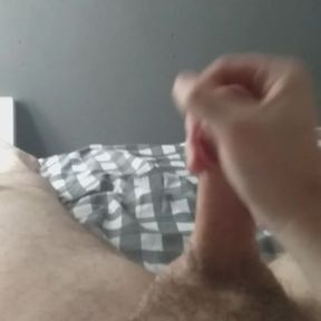 POV spraying myself with cum