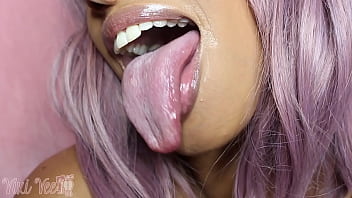 Longue Long Tongue Lips Mouth Fetish Lollipop Sucking