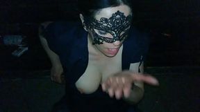 Eating sperm like a good whore