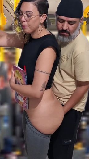 Must-see moment from &quot;Slutty Student Gets Cumshot in Public on the Bus&quot;