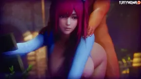 Honoka Embraces Wild Desires in Busty outdoor Hentai Action