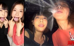 Saliva From Yua Nanami and Tsubaki Kato’s Lesbian Kisses Drips Onto Your Face