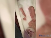 Girl Masturbates in Bathroom and Fucks Herself with Dildo