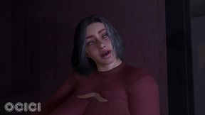Cheating MILF gets a 3D handjob and blowjob
