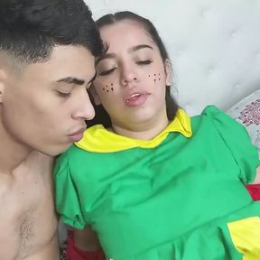 I Fuck This Horny Chilindrina. He Swallows All My Cum