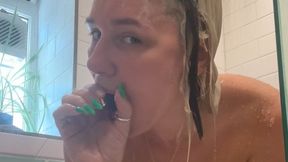 After Sex Party Confessions - Amber Reed Dirty Talk with Shower Scenes