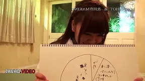 As Chisa Hoshino drops to her knees in front of the camera, she reveals