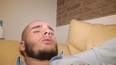 Anton & Nikol take turns on Twink's raw uncut cock in a hardcore session