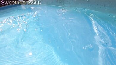 Kira Sweet picks up a stranger to suck off by swimming pool