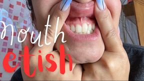 Mouth fetish Close-Up Tooth Brushing
