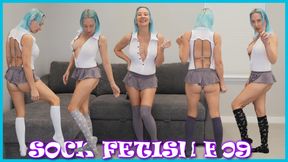Sexy Long Socks Try On Haul - SOCK FEITSH E09 - MILF STELLA