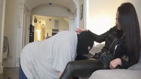 Pathetic Slave Chokes On My Big Black Cock!