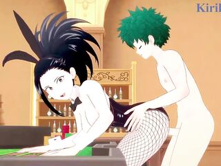 Momo Yaoyorozu and Izuku Midoriya have intensive sex in a casino. - My Hero Academia Comics