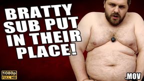KingMarti: Bratty Sub Gets Put In His Place With A Rough Fucking - Full HD 1080p - MOV
