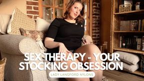 Sex Therapy - Dr Langford Tests Your Stocking Obsession & Restraint - Nylon Tease