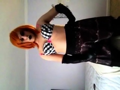 Sissy crossdresser cumming for you