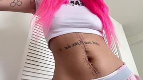 nali marie belly button fetish huge surgery scar fetish