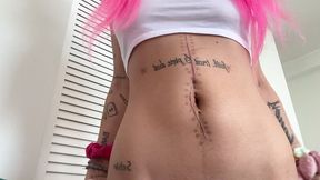 nali marie belly button fetish huge surgery scar fetish