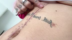 nali marie belly button fetish huge surgery scar fetish