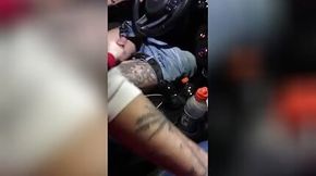 Jerking each other off on the highway for truckers