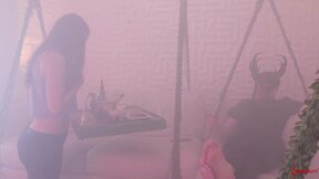 ”BDSM fetish ass pumping beautiful babe riding doms hard shaft”