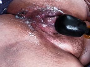 Teasing And Feeding My Swollen Cock Hungry Hole