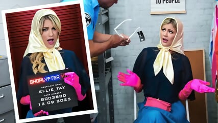 ellie tay busty thief rides her way out of trouble