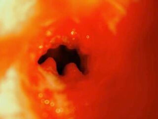 The path into the depths and soaked splashes